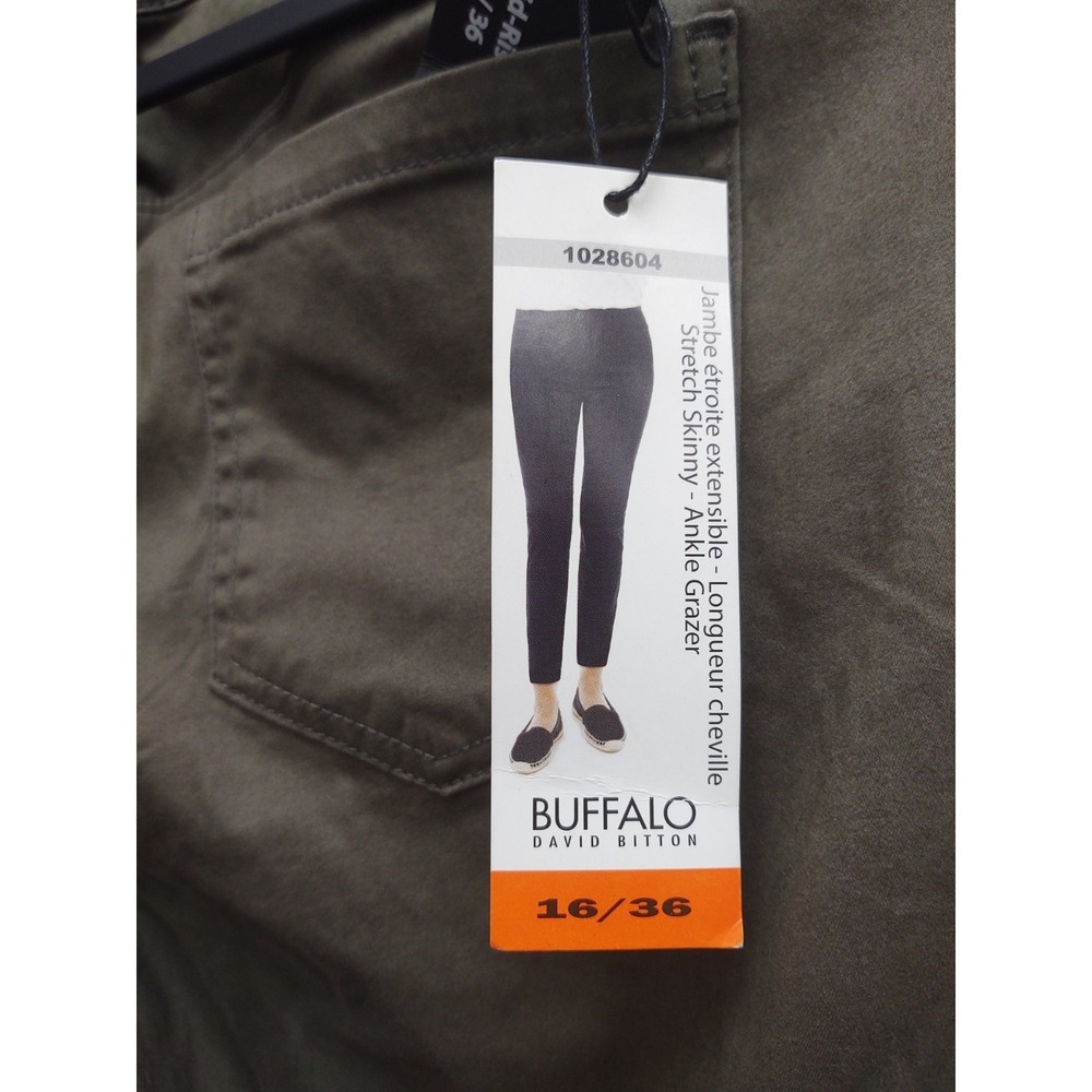 Buffalo David Bitton Mid Rise Stretch Skinny ankle Grazer Size 16/36 BRAND NEW - Picture 5 of 10